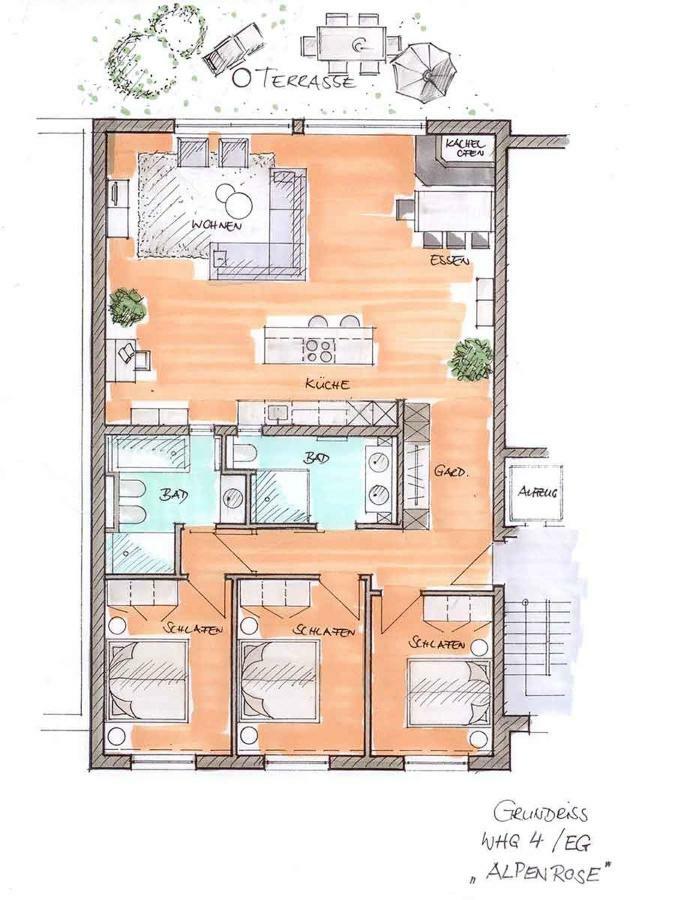 Chalet Alpenrose 134Qm Am Golfplatz Oberstaufen Zewnętrze zdjęcie